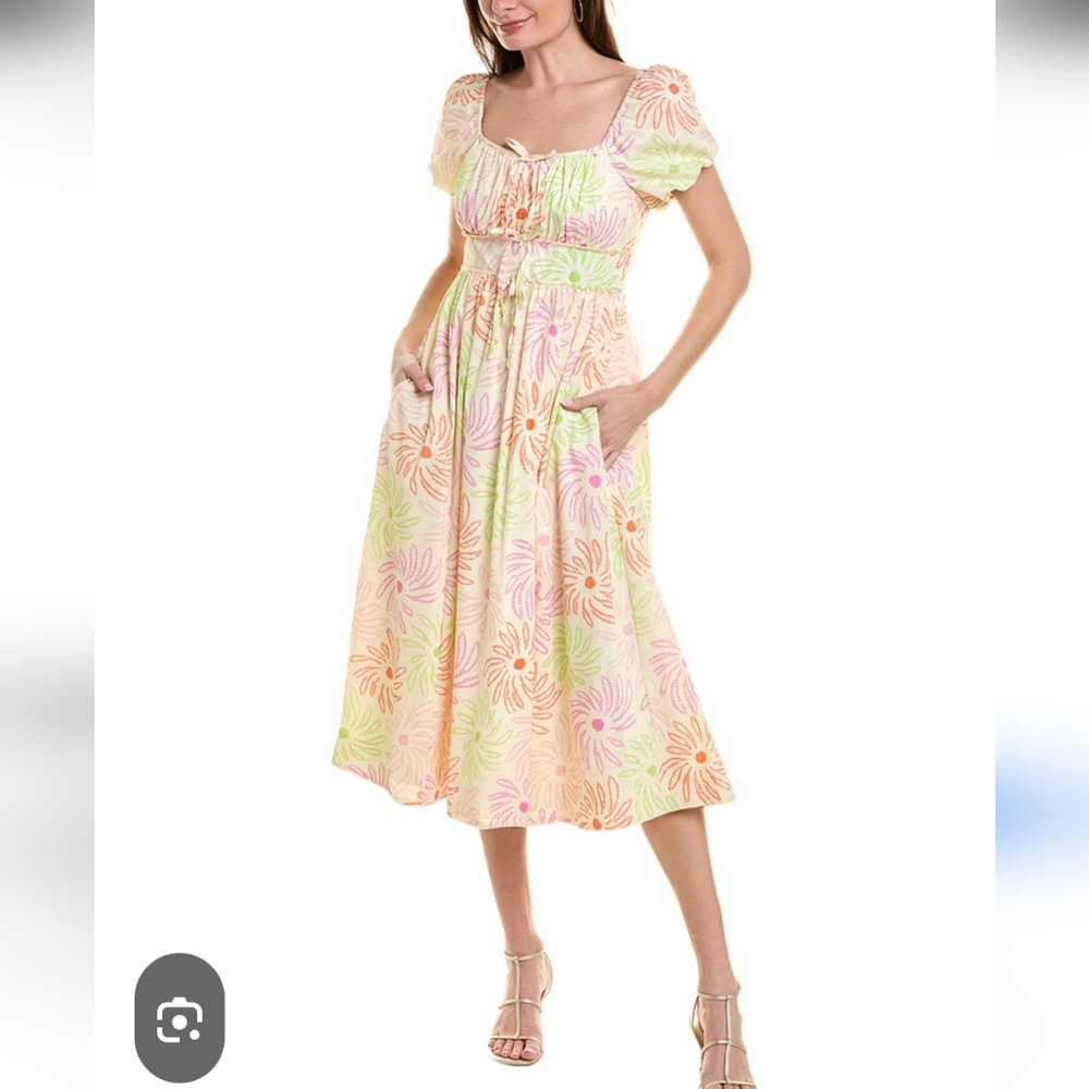 LIKELY Rena Floral Print Midi Women’s Dress NWOT 14